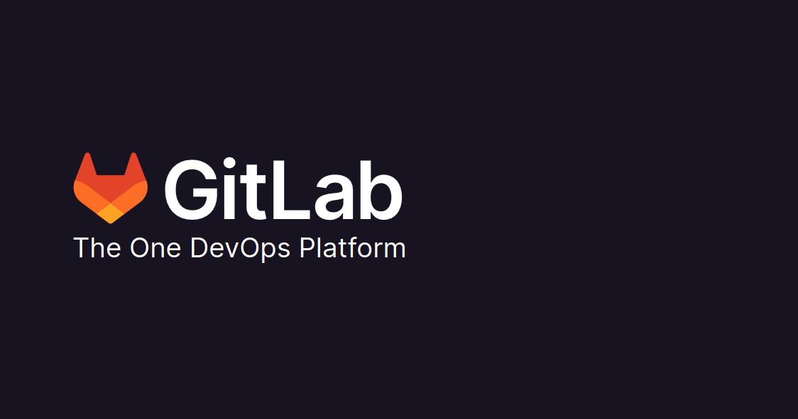 The Logo of the Gitlab Company with the claim "The One DevOps Platform"